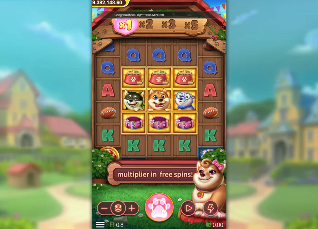 bbin casino lucky dog slot with free spins and multiplier